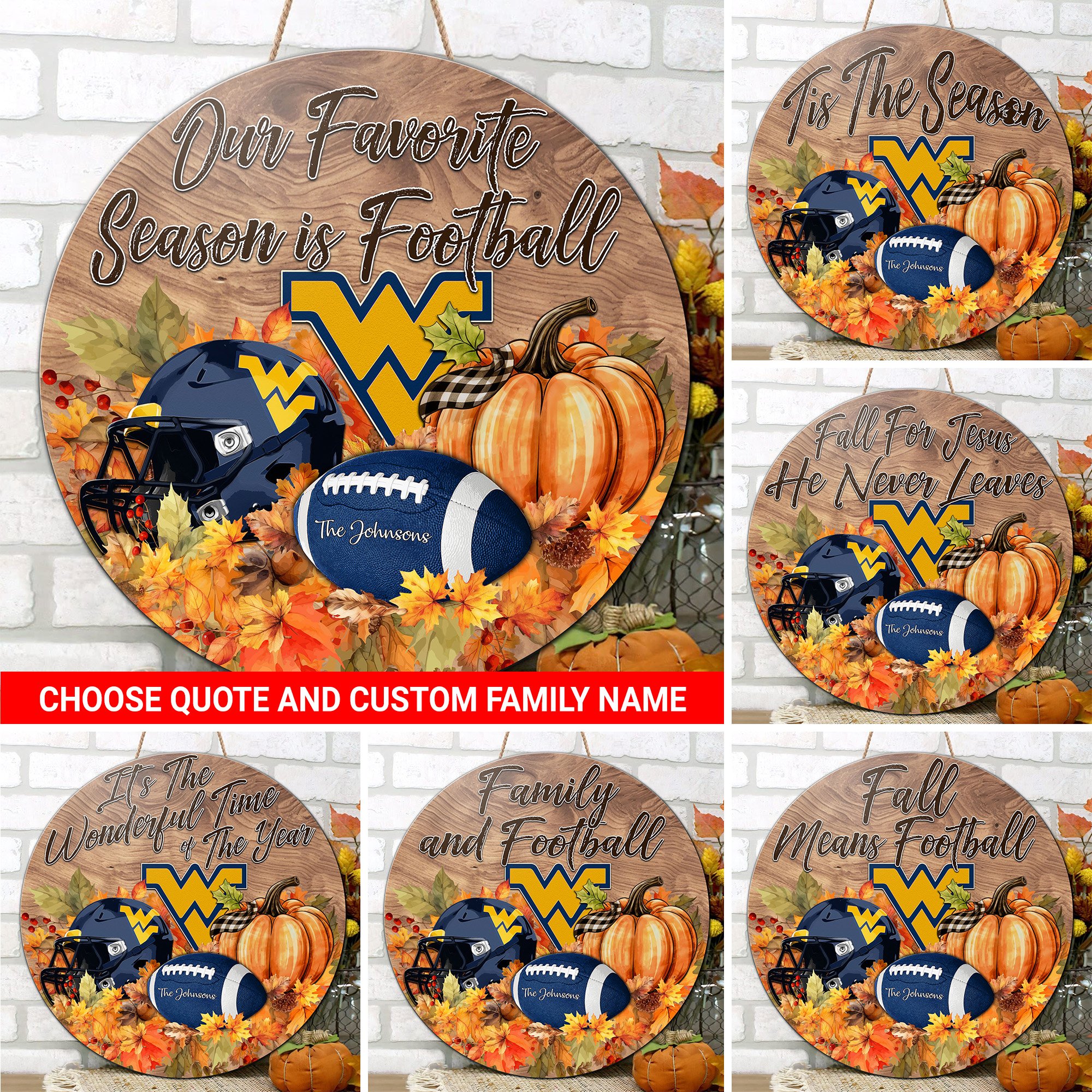 West Virginia Mountaineers Shape Wooden Sign Custom Your Family Name And Choose Your Quotes, Sport Sign, Sport Gifts For Fan, Home Decorations EHIVM-59971